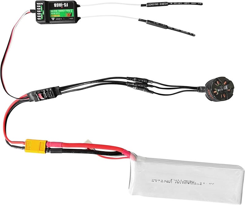 HAWK'S WORK Brushless ESC, 20A Brushless Motor Electric Speed Controller BEC 5V 1A with XT60 & 3.5mm Plugs, Super Light-Weight & Small (2 Pack) - Image 5